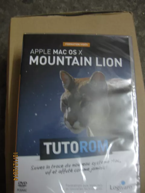 TUTOROM Formation Mac OS X Mountain Lion sur DVD neuf