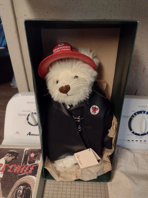 Vintage 1999 Texaco Bear "FIRE CHIEF" Third Edition NIB NOS