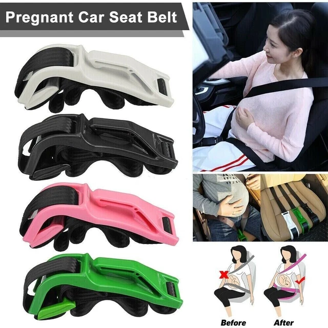 Ajustador de cinturón de seguridad de coche para embarazo - color blanco. Vendedor del Reino Unido, P&P gratis