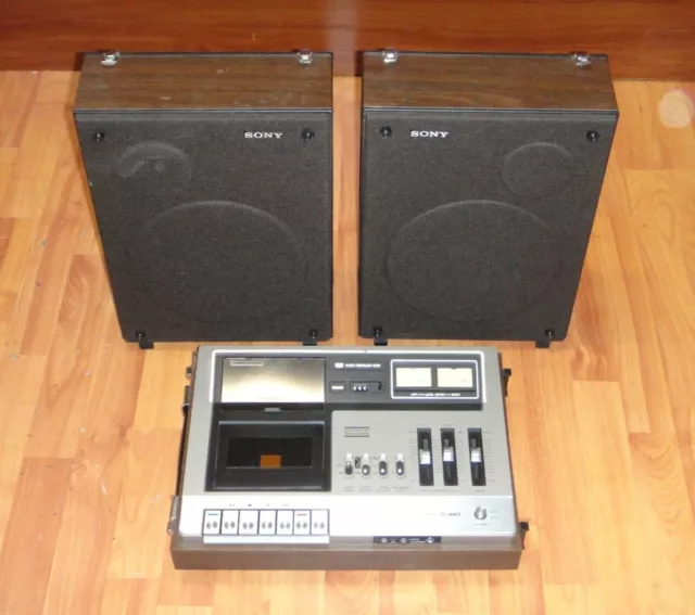 SONY TC-144CS Stereo Cassette Corder  Kassettenrekorder mit Lautsprecher - RAR