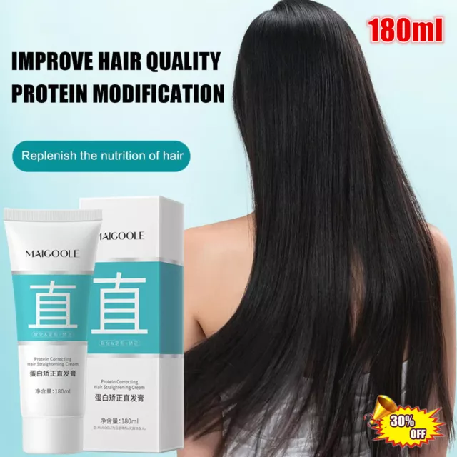 Keratin Protein Correcting Hair Straightening Cream Replenish Hair Nutrition