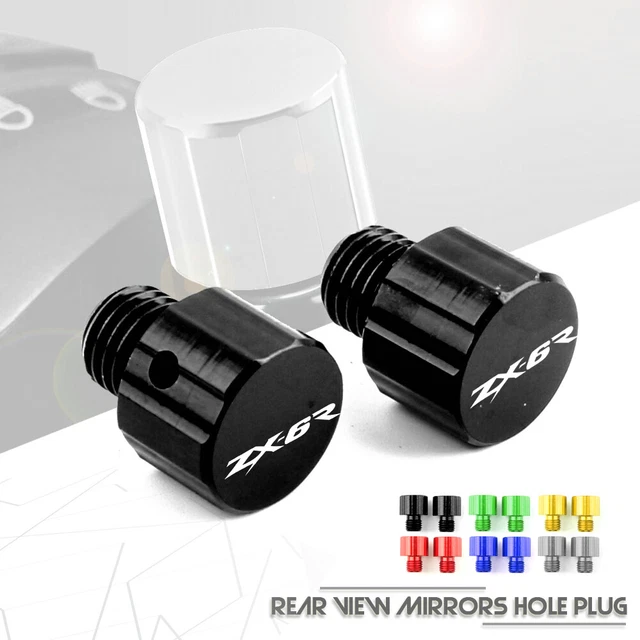 M10X1.25 Mirror Hole Plugs Screw Caps Bolts for for KAWASAKI ZX6R ZX 6R ZX6R/636
