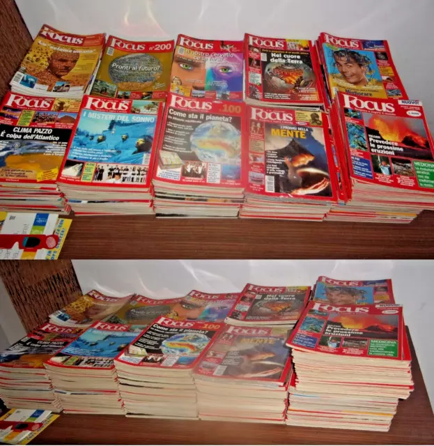 Rivista FOCUS Collezione sequenza COMPLETA da n. 1 a 216 Ottimi - POSSO SPEDIRE