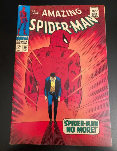 AMAZING SPIDER-MAN #50 (1967) **Key 1st Kingpin!** Super Bright/Colorful/Glossy!