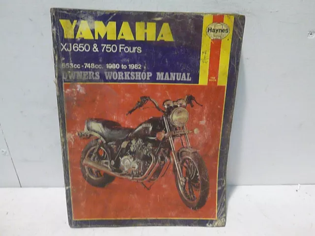 Yamaha XJ650 & 750 Fours Haynes Manual  1980 to 1982 Maxim Seca G H LH J RJ RH