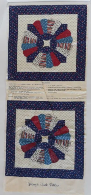 Granny's Trunk Pillow Pattern Dresden Plate Quilt Design Cranston Print Works