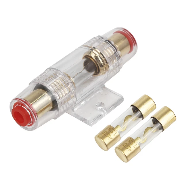 4 6 8 Jauge AWG Ligne Porte Fusible avec 15A AGU Fusibles pour Voiture Auto