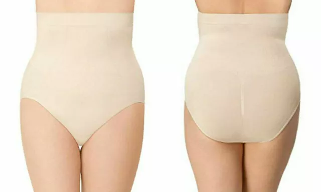 Wacoal Slimming Brief Knickers Control Freak Apple 10 12 Nude High Waist Tummy