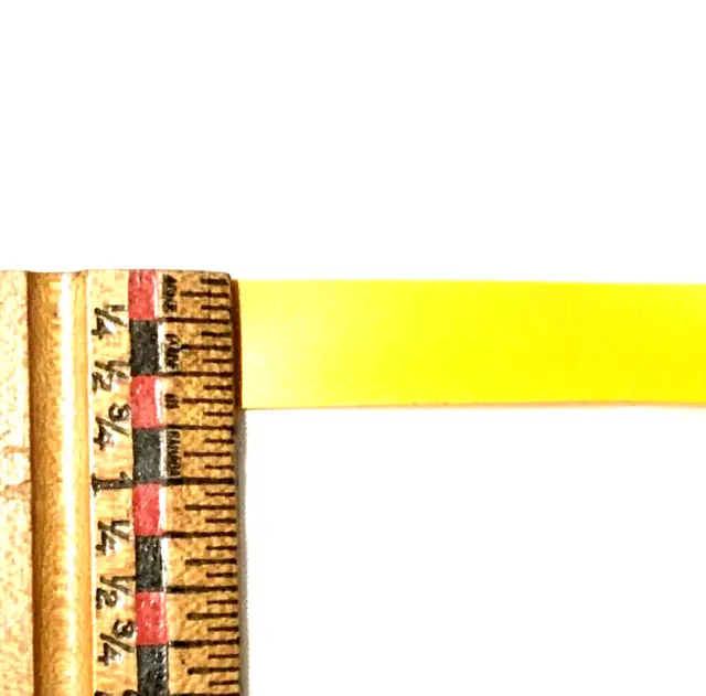 Cinta plana de vinilo nailon calidad tejido costura artesanal 5/8" amarilla 100 yardas rollo TW13