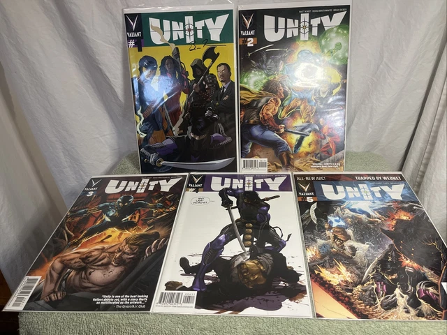 Unity by Valiant Comics 1-5 #1 Is Autographed? . S5