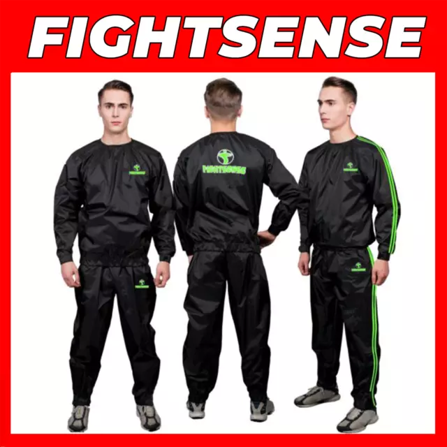 FIGHTSENSE Heavy Duty Sauna Suit for Men and Women Exercise  Weight Loss Suit