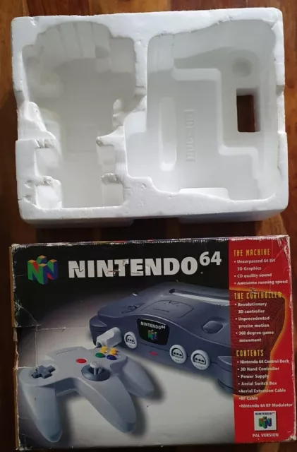 Leere Ersatzbox N64 Schwarz Mit Tray Pal Version