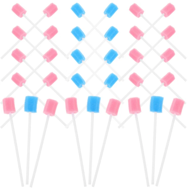100pcs Écouvrai sur la bouche portable Écouvillons professionnels Écouvillons de