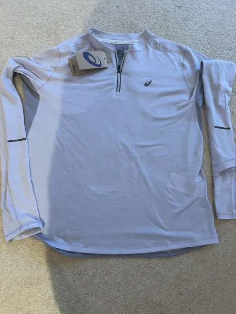 ASICS New with Tags Metarun Half Zip Long sleeve running top Size M RRP £82