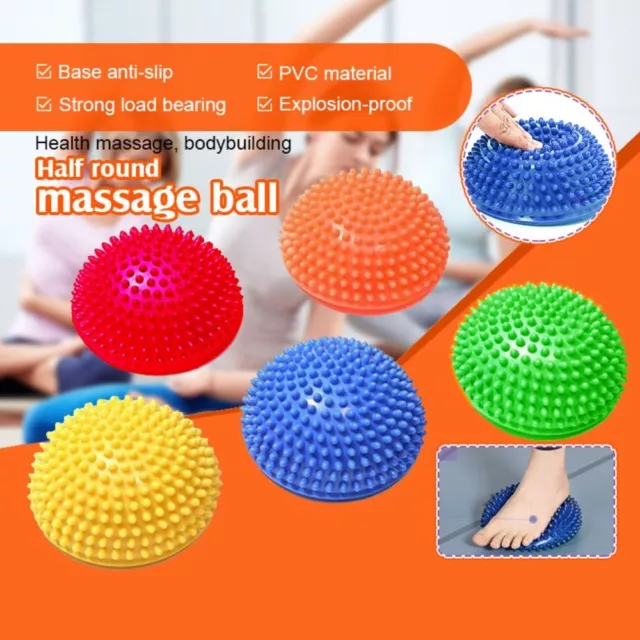 PVC Durian Ball Sensory Yoga Ball Portable Half Fit Ball  Children's