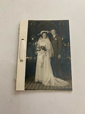 Vintage 1940's Real Photograph Wedding Gift Thank You Greeting Card