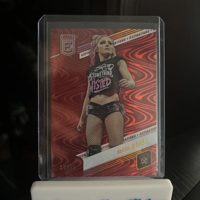ALEXA BLISS ASPIRATIONS Swirl Red 16/75 2023 WWE Panini Donruss Elite ...
