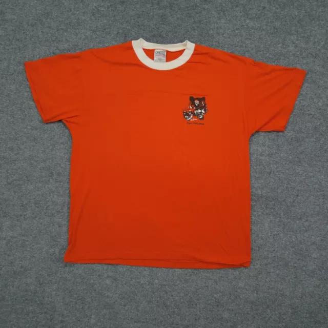 Vintage Cub Scouts T Shirt Adult XL Orange BSA Boy Scout Tiger Cubs Mens 90s