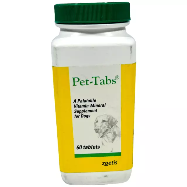 Pet Tabs Original Formula Vitamin Supplement, 60 Count - EX 06/24