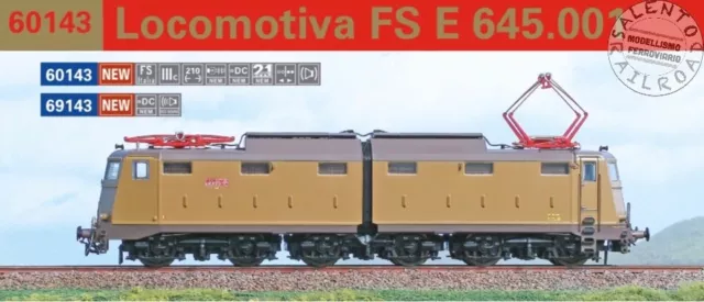 Acme 60143 elektrische Lokomotive FS E645 001 Pfand Von Bologna Epoche III 1967