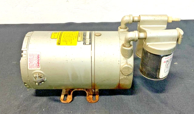 General Electric GE Gast 5KH33DN137BX 0322-V104-G8DX AC Motor Vacuum Pump 37C