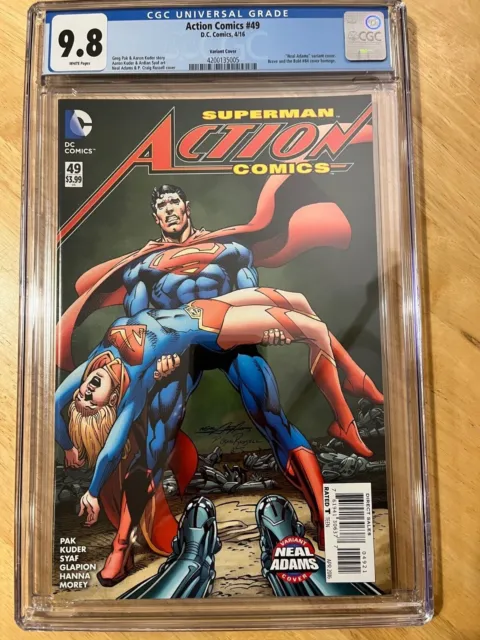 🔥Action Comics #49 Neal Adam Variant Rare CGC 9.8. White Pages.