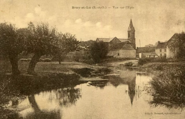 Carte BRAY ET LU Vue sur l'Epte