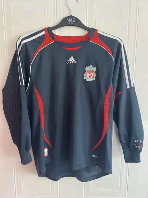 Liverpool Football Club Adidas 2006-07 Torhüter Shirt Reina 25 Größe XS 30/32