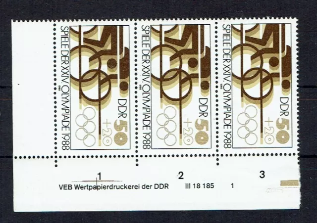 DDR  Druckvermerk DV Mi. 3188,  postfrisch