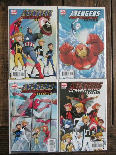 Marvel 2006 AVENGERS POWER PACK Comic Book Issue # 1-4 Complete Series 1 2 3 Set