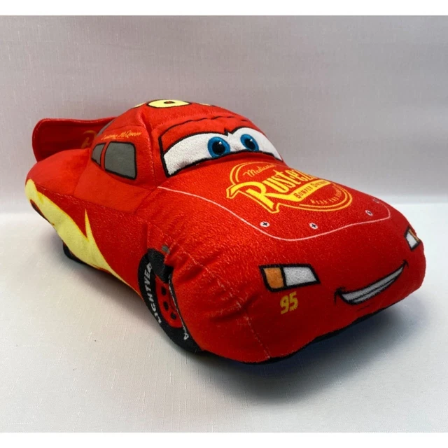 DISNEY PIXAR CARS 3 Plush Stuffed Lightning Mcqueen Red Pillow Buddy