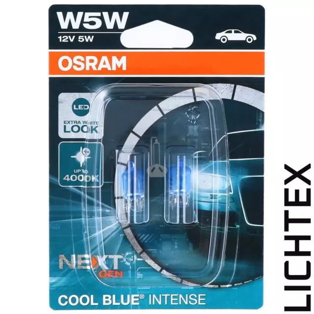 W5W OSRAM Cool Blue Intense NEXT GEN Signalbirne Innenraum Scheinwerfer Lampe