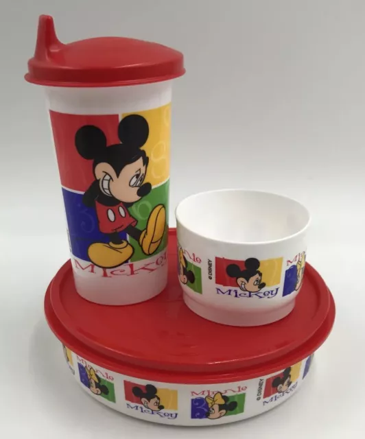 Tupperware Flip Top Tumbler Disney Mickey Mouse Cup 16oz 5107
