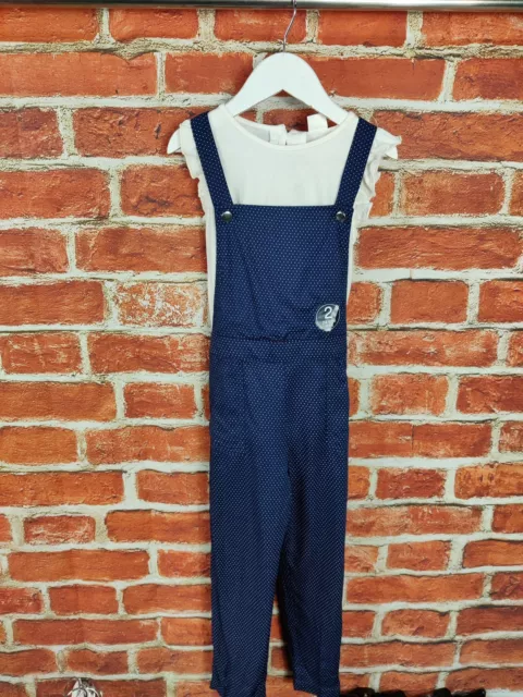 Bnwt Girls Bundle Age 5-6 Years Next Dungarees Top T-Shirt Set Outfit Kids 116Cm