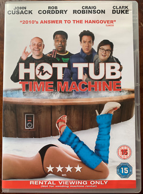 Hot Tub Time Machine DVD 2010 Time Travel Comedy Sci-Fi Film Movie Rental Copy