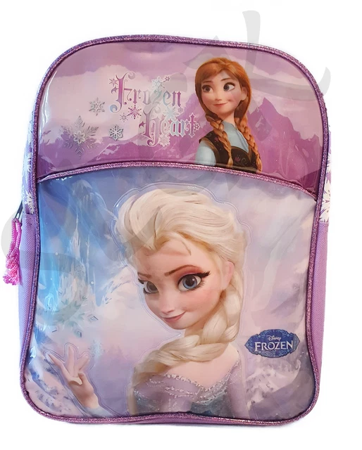 Disney Frozen Anna & Elsa Purple Backpack - Frozen Heart