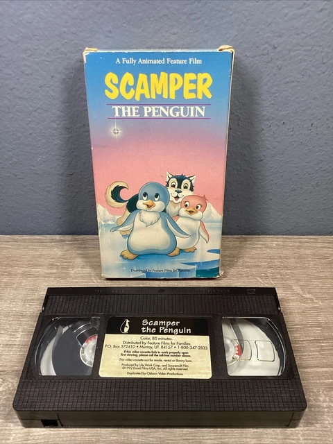 SCAMPER THE PENGUIN VHS Tape 1992 Fully Animated Family Feature Film £3 ...
