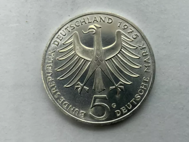 Münze 5 Dm 1975 Albert Schweitzer Zustand Wie Auf Den Fotos Zu Sehen