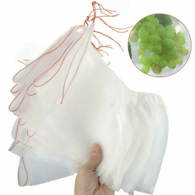 100x Fruit Fly Protection Bags Exclusion Net Storage Mesh Stop Pest Bug Bags Set