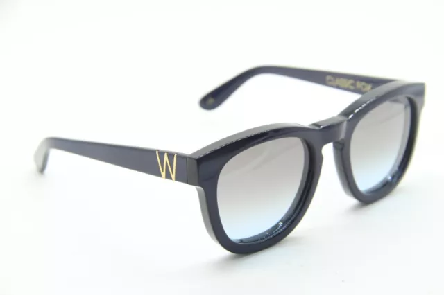 New Wildfox Classic Fox Dark Blue Authentic Frames Sunglasses 52-18