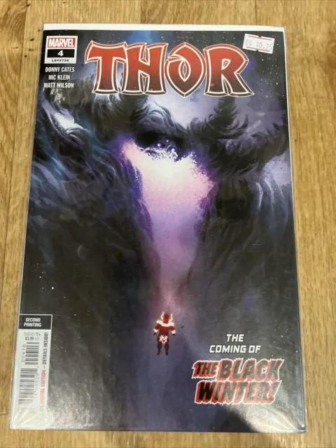 THOR #4 2nd PRINTING KLEIN VARIANT COVER DONNY CATES SECOND BLACK WINTER