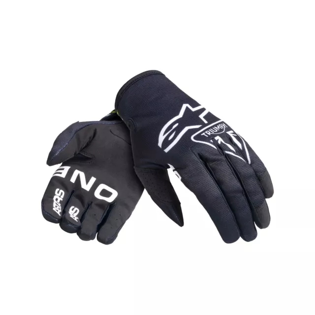 Véritable Triumph Radar Racing Noir MX Gants 2024 Neuf Enduro