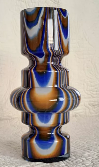 Murano Glasvase Opalglas Vase Carlo Moretti 70er Design Rarität Pop Art Vintage