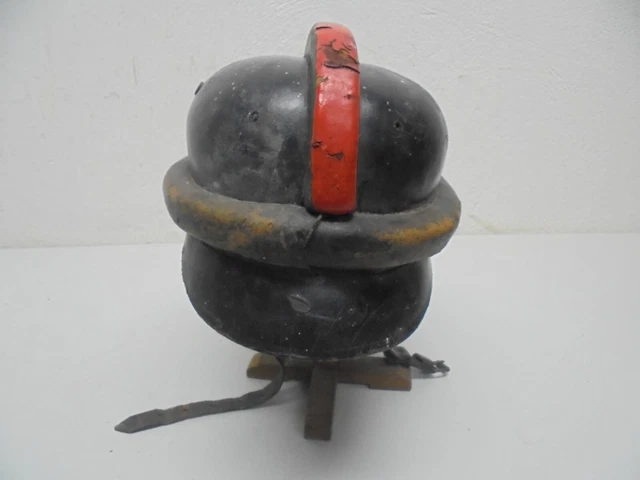 2wk Originaler Deutscher  NSKK  Motoradhelm Leder  Ungereinigter Fundzustand 2ww