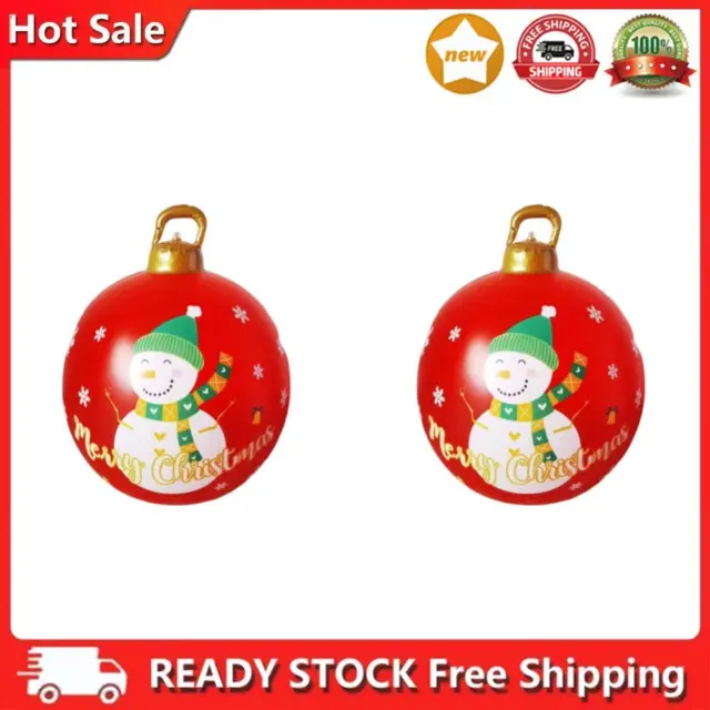 2pcs 60cm Santa Ball, Large Snowman Ball, Versatile Gifts
