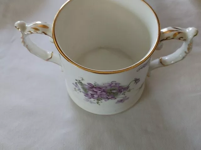 Hammersley Victorian violets large . gold trim bone china Hand Made 3