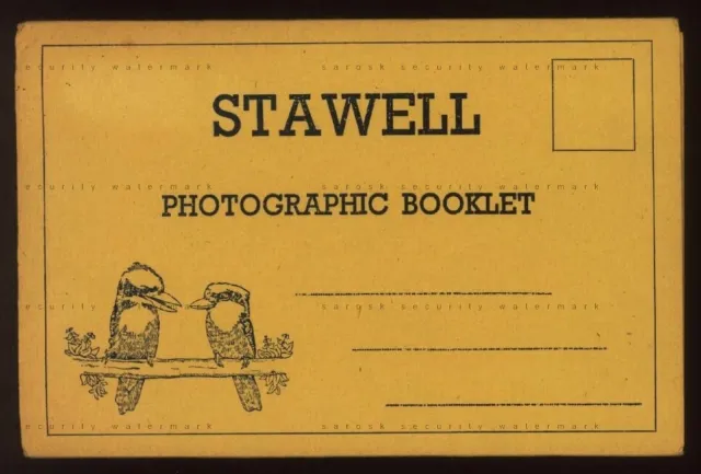 Vintage Souvenir Postcard with Fold-Out Views ~STAWELL, Victoria