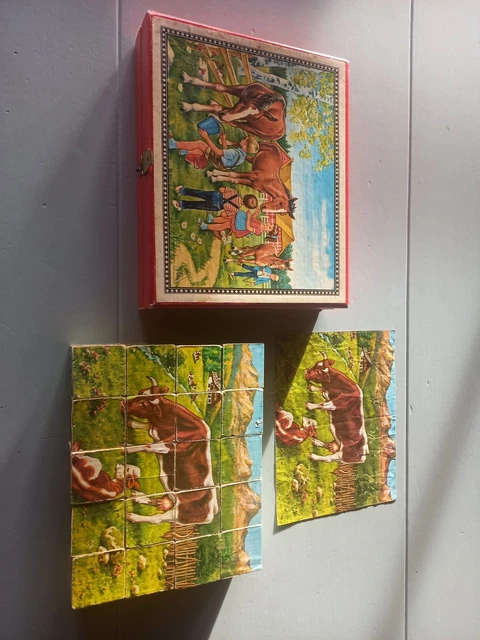 ANCIEN JEU DE société jeu de cubes France mappemonde