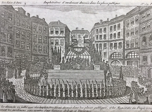 Gravure Rare Montmartre 1792 - Révolution Française, Paris Clichy Verdun, édition Originale