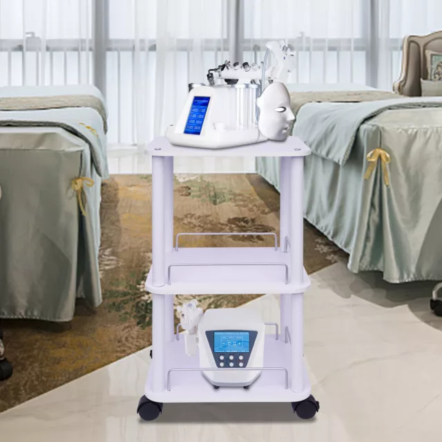 Salon SPA Trolley Stand For Cavitation Beauty Machine Instrument Rolling Cart US